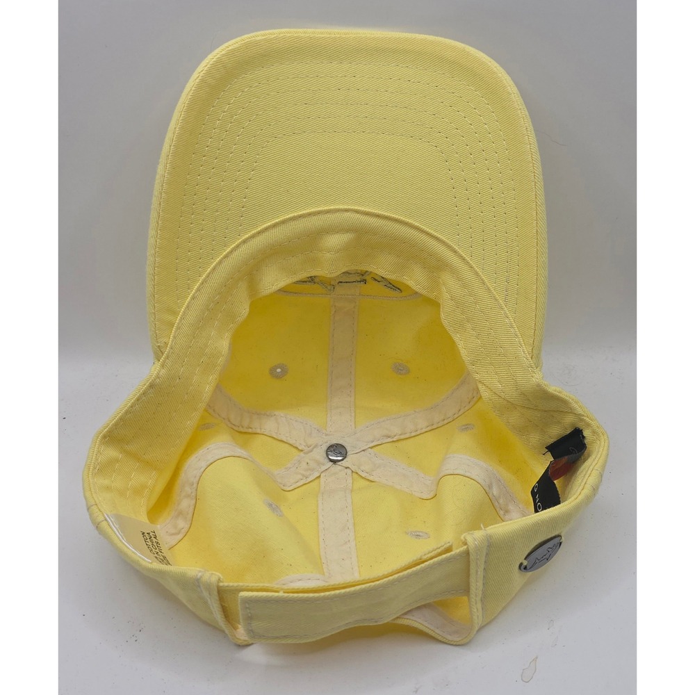 Greg Norman Golf Hat Strapback Yellow Shark PGA Cap - Picture 6 of 9